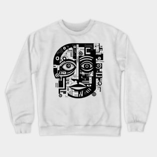 Pop Art Abstract Face Crewneck Sweatshirt